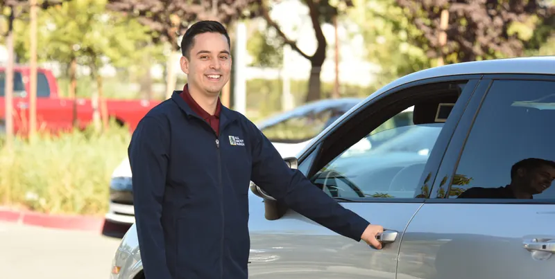 Valet parking setup for an event in Sunnyvale